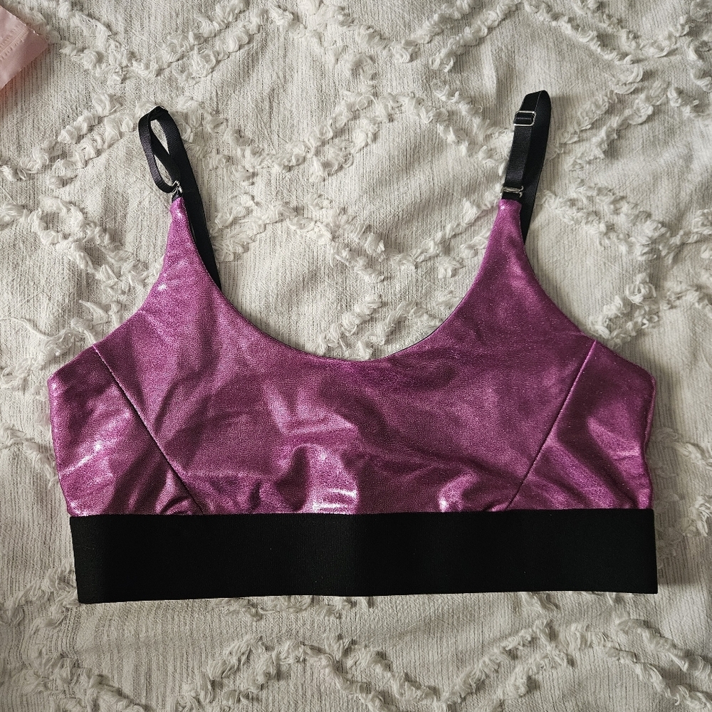 Heroine Sport Magenta Marvel Metallic Convertible Bra X-Large